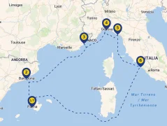 Mapa plavby