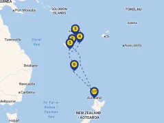 Mapa plavby