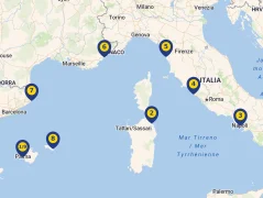 Mapa plavby