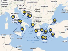Mapa plavby