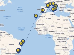 Mapa plavby