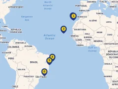 Mapa plavby