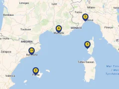 Mapa plavby