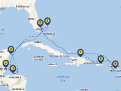Mapa plavby
