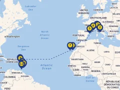 Mapa plavby