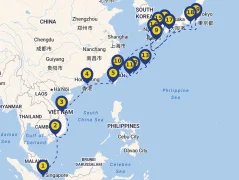 Mapa plavby